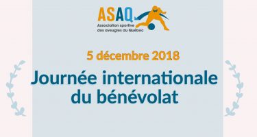 Bandeau - Logo ASAQ. 5 décembre 2018 - Journée internationale du bénévolat.