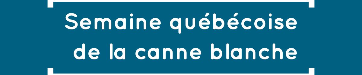 Logo ASAQ - Semaine québécoise de la canne blanche.