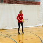 Tennis sonore 24 avril 2019. Sabrina, instructrice, alors qu'elle joue contre un participant 3.