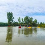 DSPM-Montréal-Automne 2019-Mayak. Le groupe sur la rivière en mayak et kayak.