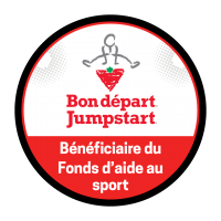 Logo - Bon Départ Jumpstart - Bénéficiaire du Fonds d'aide au sport.