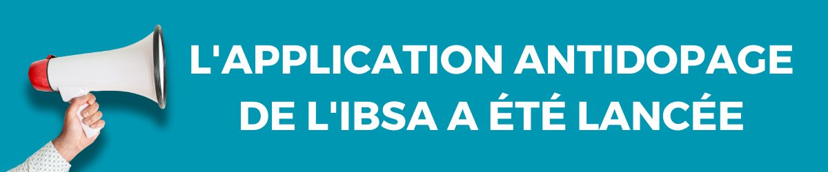L'application antidopage de l'IBSA a été lancée