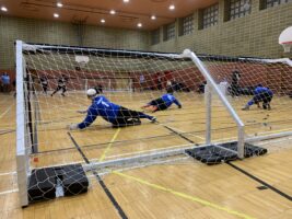 sur cette photo on voir l'équipe masculine du Québec en pleine action lors du tournoi 2024